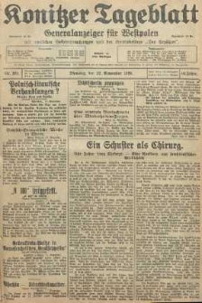 Konitzer Tageblatt.Amtliches Publikations=Organ, nr261