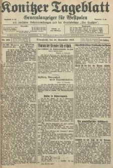 Konitzer Tageblatt.Amtliches Publikations=Organ, nr265