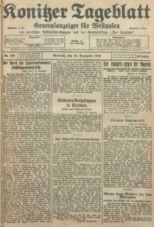 Konitzer Tageblatt.Amtliches Publikations=Organ, nr268