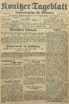 Konitzer Tageblatt.Amtliches Publikations=Organ, nr275