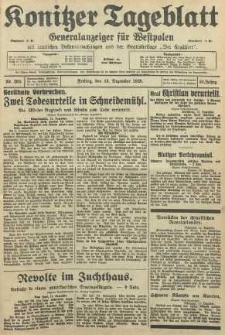 Konitzer Tageblatt.Amtliches Publikations=Organ, nr288