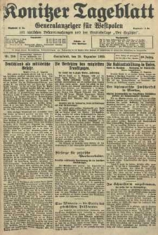 Konitzer Tageblatt.Amtliches Publikations=Organ, nr299