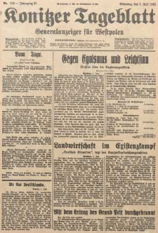 Konitzer Tageblatt.Amtliches Publikations=Organ, nr153