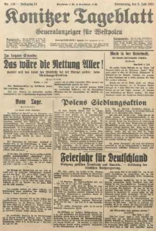 Konitzer Tageblatt.Amtliches Publikations=Organ, nr155