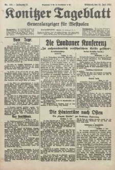 Konitzer Tageblatt.Amtliches Publikations=Organ, nr166