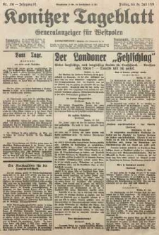 Konitzer Tageblatt.Amtliches Publikations=Organ, nr168