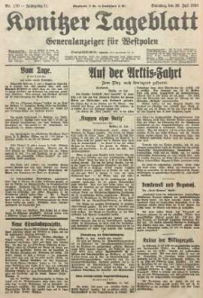 Konitzer Tageblatt.Amtliches Publikations=Organ, nr170