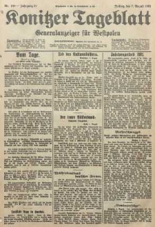 Konitzer Tageblatt.Amtliches Publikations=Organ, nr180