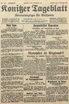 Konitzer Tageblatt.Amtliches Publikations=Organ, nr186