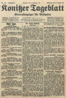 Konitzer Tageblatt.Amtliches Publikations=Organ, nr189