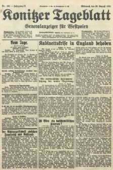 Konitzer Tageblatt.Amtliches Publikations=Organ, nr195