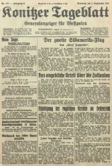 Konitzer Tageblatt.Amtliches Publikations=Organ, nr201