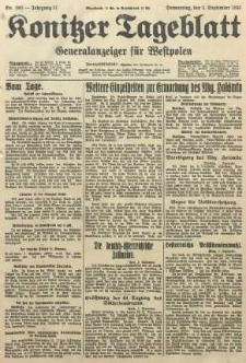 Konitzer Tageblatt.Amtliches Publikations=Organ, nr202