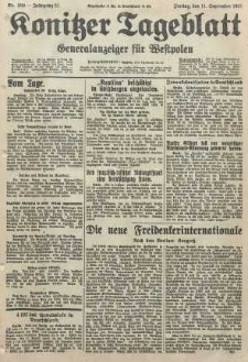 Konitzer Tageblatt.Amtliches Publikations=Organ, nr209