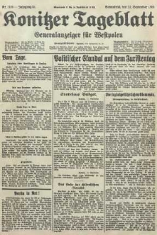 Konitzer Tageblatt.Amtliches Publikations=Organ, nr210
