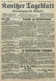 Konitzer Tageblatt.Amtliches Publikations=Organ, nr212
