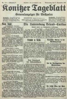 Konitzer Tageblatt.Amtliches Publikations=Organ, nr214