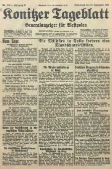 Konitzer Tageblatt.Amtliches Publikations=Organ, nr216