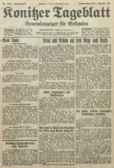 Konitzer Tageblatt.Amtliches Publikations=Organ, nr226