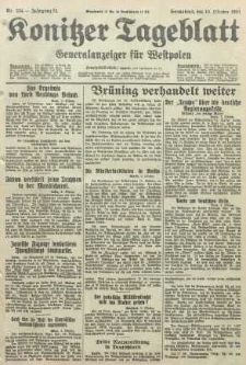 Konitzer Tageblatt.Amtliches Publikations=Organ, nr234