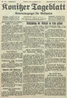 Konitzer Tageblatt.Amtliches Publikations=Organ, nr240