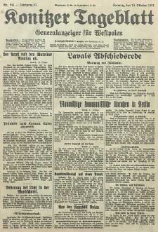 Konitzer Tageblatt.Amtliches Publikations=Organ, nr241