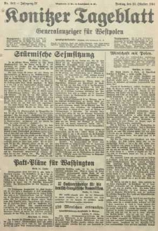 Konitzer Tageblatt.Amtliches Publikations=Organ, nr245