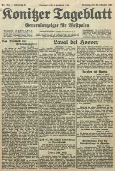 Konitzer Tageblatt.Amtliches Publikations=Organ, nr247
