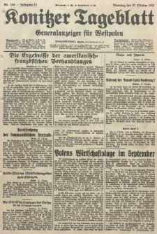 Konitzer Tageblatt.Amtliches Publikations=Organ, nr248