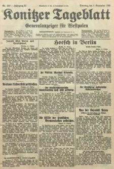 Konitzer Tageblatt.Amtliches Publikations=Organ, nr253