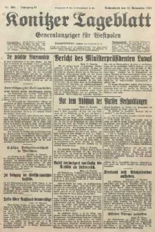 Konitzer Tageblatt.Amtliches Publikations=Organ, nr264