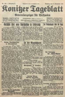 Konitzer Tageblatt.Amtliches Publikations=Organ, nr265