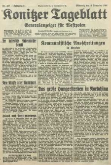 Konitzer Tageblatt.Amtliches Publikations=Organ, nr267