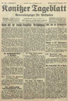 Konitzer Tageblatt.Amtliches Publikations=Organ, nr269
