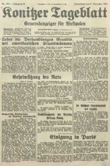 Konitzer Tageblatt.Amtliches Publikations=Organ, nr270