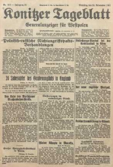 Konitzer Tageblatt.Amtliches Publikations=Organ, nr272