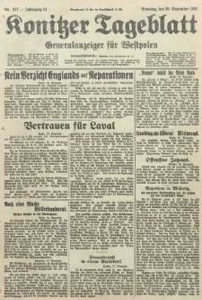 Konitzer Tageblatt.Amtliches Publikations=Organ, nr277