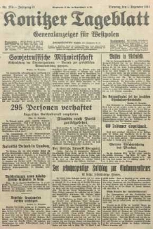 Konitzer Tageblatt.Amtliches Publikations=Organ, nr278