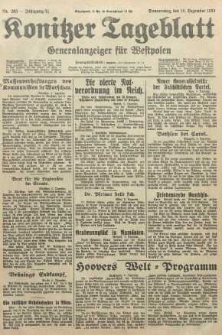 Konitzer Tageblatt.Amtliches Publikations=Organ, nr285