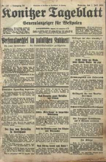 Konitzer Tageblatt.Amtliches Publikations=Organ, nr147