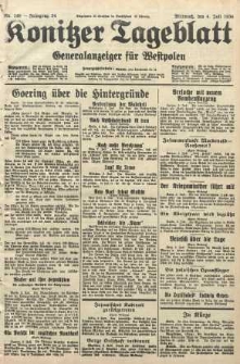Konitzer Tageblatt.Amtliches Publikations=Organ, nr149