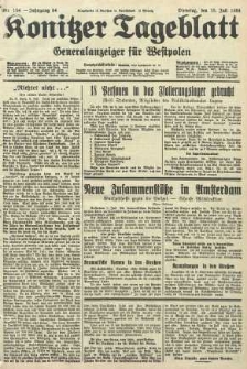 Konitzer Tageblatt.Amtliches Publikations=Organ, nr154