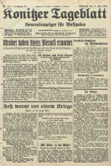 Konitzer Tageblatt.Amtliches Publikations=Organ, nr155