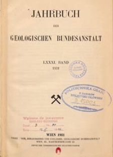 Jahrbuch der Geologischen Bundesanstalt. Bd. 80; H. 1/2, 3/4