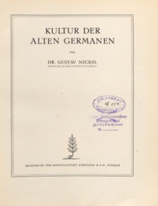 Kultur der alten Germanen