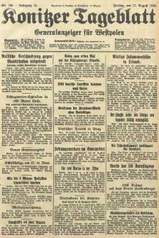 Konitzer Tageblatt.Amtliches Publikations=Organ, nr186