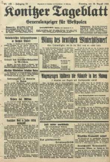 Konitzer Tageblatt.Amtliches Publikations=Organ, nr188