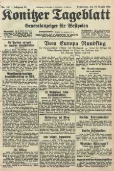 Konitzer Tageblatt.Amtliches Publikations=Organ, nr197