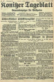 Konitzer Tageblatt.Amtliches Publikations=Organ, nr207