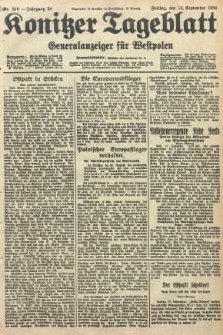 Konitzer Tageblatt.Amtliches Publikations=Organ, nr210